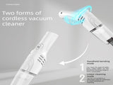 2-piece Home Cleaning Bundle - Purple UV Mattress Mite Vacuum Cleaner & White Cordless Handheld V888-ELOSUNG53368