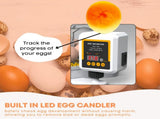 Automatic 12 Egg Incubator - Electric Digital Turning Chicken Quail Duck Hatching V238-SUPDZ-41052083978320
