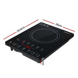 Devanti Electric Ceramic Cooktop 30cm CTT-B-1E-1Z-TOUCH-BK