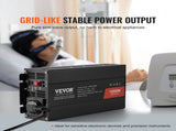 Pure Sine Wave Inverter, 1000 Watt, DC 12V to AC 230V Power Inverter with 2 AC Outlets 2 USB Port 1 V952-CZXNBQ1000WCILWT2V3
