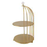 Bird Cage Cosmetic Organizer Gold Space Saving Iron Unique Multifunctional Birdcage Makeup Display V1294-YM0901-3112230083912