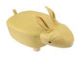 Cartoon Animal Shaped Stool Kid Home Living Room Cute Wooden Footstool for Playroom Courtyard Yellow V1294-YM0703-3116230000412