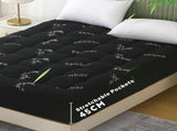 800GSM Mattress Topper Viscose Derived from Bamboo, Thick Pillowtop Fitted Mattress Cover with 45cm V1317-TOP-AUD-CL-HEI