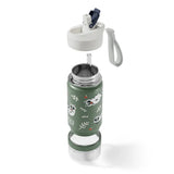 Monbento Twisty Kids Water Bottle with Snack Container- Racoon V398-MB-27274073