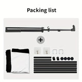 60in Portable and mobile projection screen with tripod stand, 169 HD format, suitable for home V1106-TYYPM001