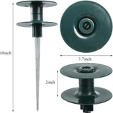 6 Pack Hose Guard Stake, 10 Inch Green ABS & Zinc Alloy Garden Hose Guide Spike with Heavy Spin Top, V1259-DP01-A-2009