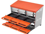 2 Tiers Chicken Nesting Boxes, 6 Compartments, Metal Egg Laying Boxes with Protective Collection V952-JSCDX3045INC4B35A002V0