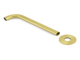 Brushed Gold Round 250mm Spout For Bathroom Tub Wall Mounted Water Filler Outlet V1233-SP60525BG
