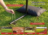 Everfit Baseball Pitching Net Training Target Softball Practice 9 Hole Black SN-B-007-BK