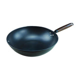 1Pc Cooking Pan Iron Pot with Handle Black Nonstick Wok for Household Use V1192-AZ-W-26836