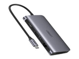 UGREEN Type C 9 in 1 Multifunction Adapter- HDMI/ VGA/Gigabit/TypeC/USB3.0 x 3/SD/TF V28-ACBUGN40873
