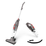 450W Lightweight Stick Vacuum Cleaner with HEPA Filter in Grey Bagless Design V196-VC150