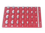 Nut and Bolt Thread Checker 7.9x7.9in Identifier Aluminium Alloy Easy Operation Accurate Ruler V1294-YM0710-3114230164011