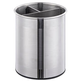 Stainless Steel Kitchen Storage Bucket Rotating Partition Design Lidless Organizer for Desktop & V1192-AZ-W-28146