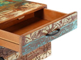 Hand Carved Bedside Cabinet 40x30x50 Cm Solid Reclaimed Wood 43_247911