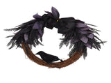 Halloween Wreath Bowknot Crow Garland Decoration Home Door Hallway Hanging Wreath V1294-YM0706-3115230075811