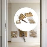 Easyly To Install Surfaces Mount Deadbolts Lock For Wood Or Metal Door Universal Fit Left Right Hand V1366-AZ2-W-17159