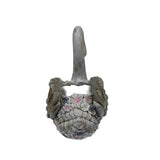 Swan Flowers Planter w Hole Plug 52cm V637-49481SWN