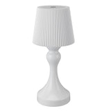 LED Cordless Table Lamp Iron Plastic Pleated Touch Control Stepless Dimmable USB Rechargeable V1294-YM0901-3119240085012