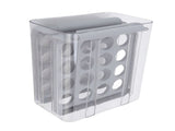 Egg Drawer Double Layer Transparent 32 Lattice Large Capacity Egg Storage Box for Refrigerator Grey V1294-YM0716-3118220147111