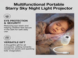 Portable USB Galaxy Night Light Projector with 6 Projection Films - Touch-Controlled Rotating Starry V888-ELOSUNG49883