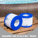 Lay-Z-Spa Filter Cartridge VI for all Lay-Z-Spa models - 6 x Double Pack V1237-ZY-203-2084