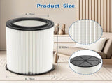 2-pack Standard Wet/dry Vac VF4000 Replacement Filter, Compatible with RIDGID Vacs 5-20 Galls Vacuum V1258-DP02-C-1040