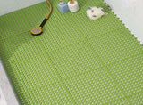10PCS Suction Cup Floor Mats Anti Slip Plastic Mosaic Bath Mat for Kitchen Bathroom Green V1294-YM0716-3112220042315