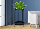 Levede 2 Tier Plant Stand Outdoor Indoor Black Large UM1200-L-BK