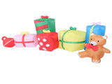 9.8ft Xmas Inflatables Outdoor Decorations Gift Boxes and Bear Blow Up Yard Decorations with LED V1294-YM0901-3111250213111
