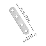 40pcs Heavy Duty Stainless Steel Mending Plates Flat Straight Brackets for Shelving Support V1369-AZ3-W-16859