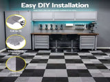Giantz 20PCS Garage Floor Tiles Interlocking Drainage Non-Slip Tiles Heavy Duty for Workshop Grey GFT-40X40-20P-GR