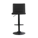 Artiss 4x Bar Stools Gas Lift Linen Fabric Black BA-TW-V17-1168-BKX4