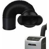 Mobile Air Conditioner Exhaust Hose Kit Black Flat Mouth, Diameter 15 cm Length 22-150 cm V1189-WXF-521-0094