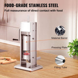Sausage Stuffer 8LBS/5L Capacity Homemade Sausage Maker Stainless Steel V952-SDLSBXGGCJ5L2YBS3V0