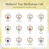 18K Rose Gold Necklaces for Women, 929 Sterling Silver Gifts for Mothers Day, Jewelry for Wife Mom V1164-325774