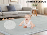 Tatami Memory Foam Mat Babymat Coral Velvet Relaxing Pad Crawling Non Slip Home Thick Carpet V985-BABYPLAYMAT