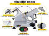 Commercial Meat 320W Electric Deli Food 12 inch Carbon Steel Blade Electric Food V952-SYDRQPJ250W1ZKZOVV3