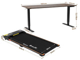 Artiss 140cm Standing Desk Treadmill Motorised Rustic Brown SDTM-156E-380-RWBK
