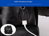 Dark Brown Men's Fashion PU Leather Backpack - Large Capacity 42cm Laptop Rucksack for University, V888-ELOSUNG38825