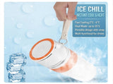 USB Heated Cooling Smart Cup, Fast Cooling 010&degC Heating Up to 50&degC, Portable Thermostatic Cold V1197-JD-042302