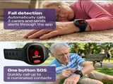 EQUIPMED Fall Detection Alarm Watch/Pendant with GPS and SOS Emergency Button, for Seniors, Location V219-HELPMAMHPD8A