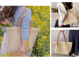 Straw Beach Bag Large Straw Tote Bag Totes Handbag Shoulder Bag Summer Handbags Straw Purse 1pcs V1192-AZ-W-10496