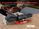 Bench Vise, 140 mm Jaw Width, 140 mm Max Jaw Opening Multipurpose Vise with 360&deg Swivel Locking V952-DXZSDGNTQ55IFO0S7V0