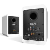 Kanto REN 200W Powered Bookshelf Speakers with HDMI ARC, USB-C, and Bluetooth 5.3 - Matte White, V398-KO-RENMW-I