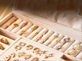Black High-end Jewelry Storage Box for Necklaces, Earrings, Ear Studs, Bracelets, Rings, Exquisite V1102-GDSSSNH001
