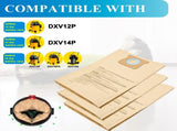 12 Pack DXVA19-4102 Dust Bags or DEWALT 12-16 Gallon Wet Dry Vacuum, Compatible with DXV12P DXV14P V1259-DP01-F-612