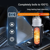White Portable Car Electric Kettle 12V/24V Universal USB Travel Water Boiler 500ml 316 Stainless V888-ELOSUNG51235