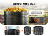 Compost Bin 1000 L, Outdoor Expandable Composter, Easy to Setup & Large Capacity Composting Bin, V952-GDSDFXHSPE24XFBXXV0