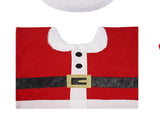 4Pcs Xmas Toilet Seat Cover Set Soft Cute Look Protective Santa Toilet Seat Lid Cover Decoration for V1294-YM0901-3112240052711